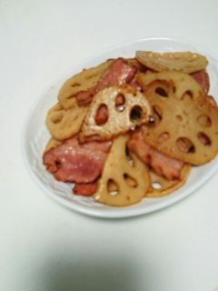 れんこんとベーコンのバター醤油炒め-レシピのメイン写真