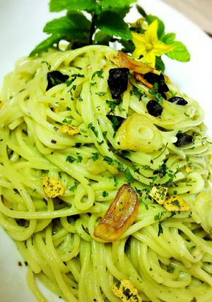 黒にんにく♥ジェノベーゼパスタ-レシピのメイン写真
