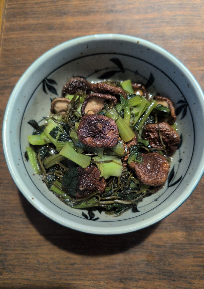 切り昆布と干し椎茸と小松菜の煮付け-レシピのメイン写真