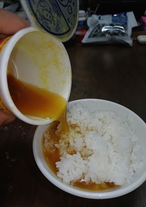 カレー味カップ麺のスープカレー-レシピのメイン写真