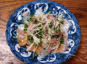 真鯛とつぶ貝と赤貝の薬味カルパッチョ-レシピのメイン写真