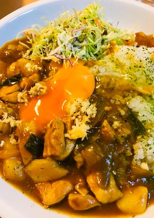 バーモントカレー●チキン出汁たまごカレー-レシピのメイン写真