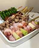 フライパンとグリルで作る、お家で焼き鳥