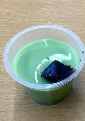【レンジ調理】材料3つで抹茶ミルクプリン-レシピのメイン写真