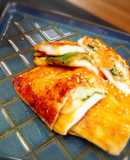 ＊はんぺんの明太子チーズ大葉サンド焼き＊