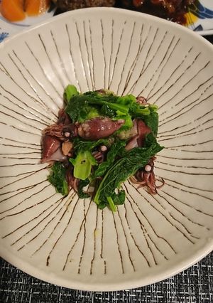 ホタルイカと菜の花の和風サラダ-レシピのメイン写真