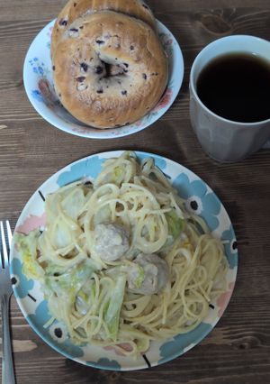 和風だしの効いた豆乳クリームパスタ-レシピのメイン写真