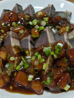 鰹のタタキ トマトポン酢たれ-レシピのメイン写真