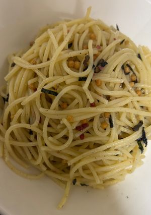 【備忘録】簡単！梅のお茶漬けパスタ-レシピのメイン写真