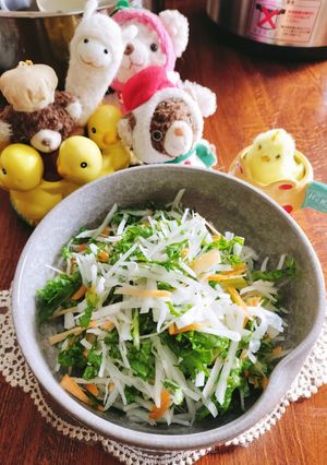 大根人参からし菜サラダです✨-レシピのメイン写真