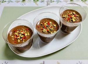 夏簡単おやつ！ダイエット生チョコムース-レシピのメイン写真