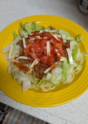 お好きな麺で！絶品タコス肉でタコそば-レシピのメイン写真