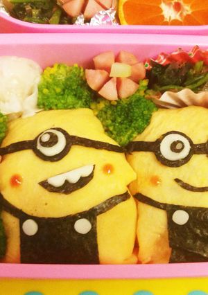キャラ弁♡オムライスでミニオンズ！簡単☆-レシピのメイン写真