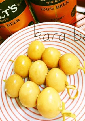 2分おつまみ♡バター醤油うずら味玉-レシピのメイン写真