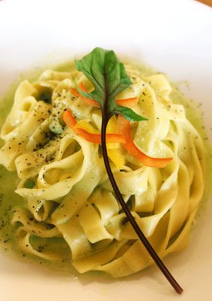 葉にんにくジェノベーゼ風生パスタ-レシピのメイン写真