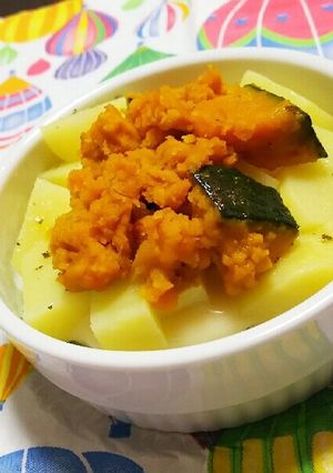 ほくほく♪かぼちゃぽてとのココットカマン-レシピのメイン写真