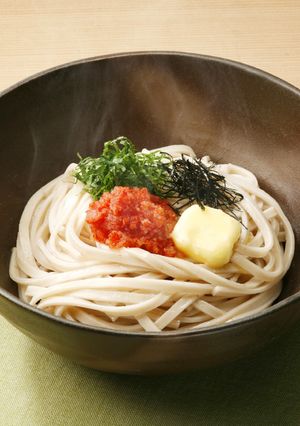 卯月製麺「明太子バターの全粒粉うどん」-レシピのメイン写真