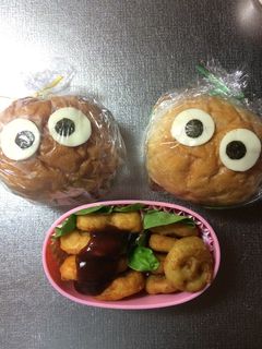 キャラ弁ハンバーガーチキンバーガー-レシピのメイン写真