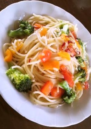 カラフルペペロンチーノ-レシピのメイン写真