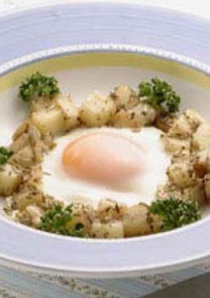 【野菜】じゃがいものハーブ巣ごもり-レシピのメイン写真