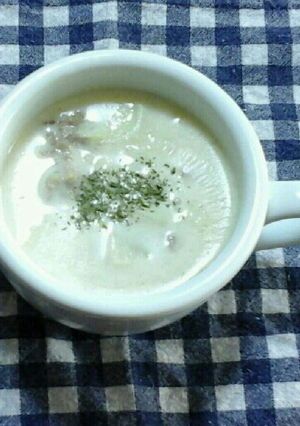 大豆のお肉（ブロック）の白菜ミルクスープ-レシピのメイン写真