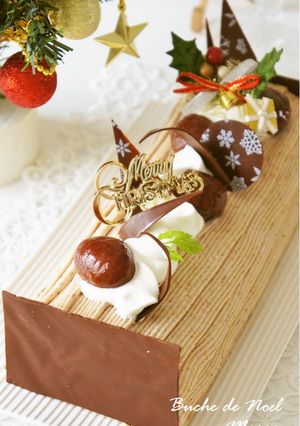 ⁂クリスマス♪ブッシュドノエル・マロン⁂-レシピのメイン写真