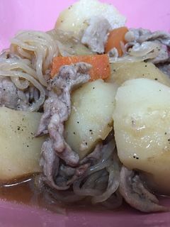 ごま油香る簡単肉じゃが-レシピのメイン写真