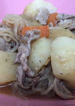 ごま油香る簡単肉じゃが-レシピのメイン写真