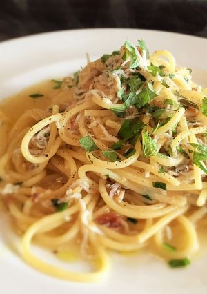 簡単☆しらすと大葉の和風スープパスタ-レシピのメイン写真