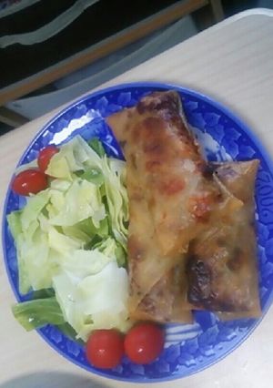 しいたけとシーチキンの春巻き-レシピのメイン写真