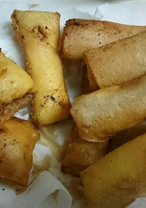 ラ・フランスとリンゴのカスタード春巻き-レシピのメイン写真