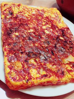 簡単!キムチ豆腐オムレツ-レシピのメイン写真