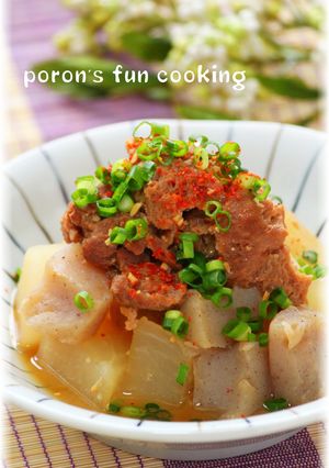 大豆のお肉でヘルシーどて焼き（味噌煮込）-レシピのメイン写真
