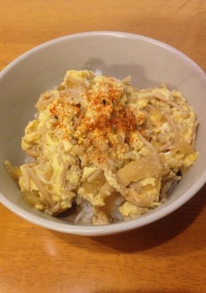 油揚げとえのき茸の丼ぶり-レシピのメイン写真