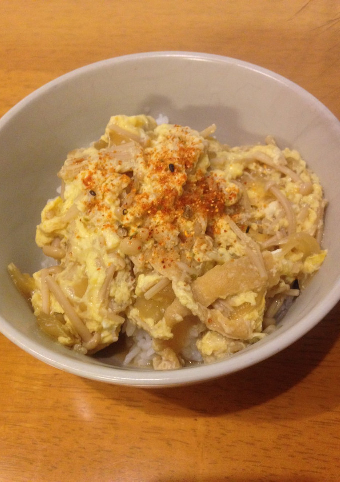 油揚げとえのき茸の丼ぶり-レシピのメイン写真