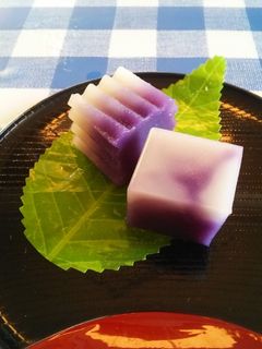 紫いもと白餡の二色水羊羹-レシピのメイン写真