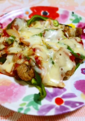 大豆のお肉でバジルチーズ焼き☆-レシピのメイン写真
