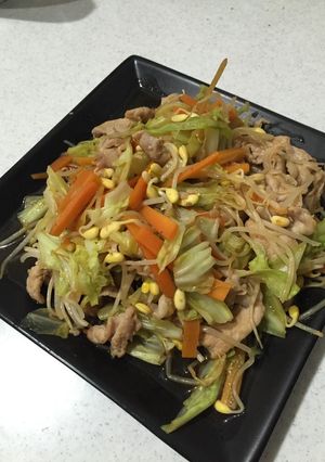 豆もやしがシャキシャキ野菜炒め-レシピのメイン写真