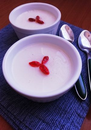 アガーでなめらか杏仁豆腐風ミルクプリン-レシピのメイン写真