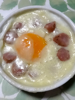 冷凍たまご+ソーセージ ココットカマン-レシピのメイン写真