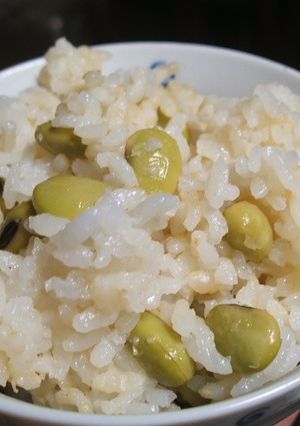 発芽米を使って・青大豆ご飯-レシピのメイン写真