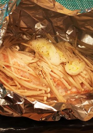 トースターで簡単☆鮭のホイル焼き-レシピのメイン写真