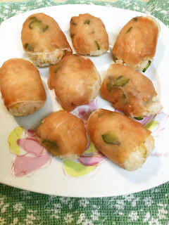 焼き鮭ときゅうりの混ぜご飯〜生ハム巻き-レシピのメイン写真