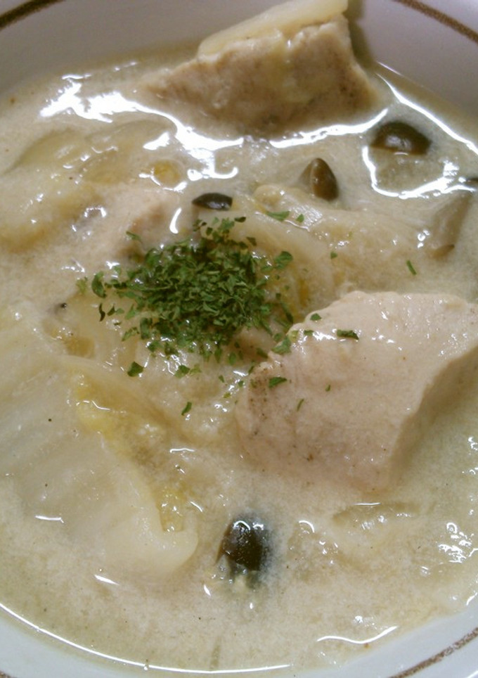 簡単！白菜と しめじ鶏むね肉のクリーム煮-レシピのメイン写真