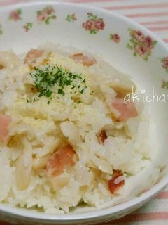 大根とベーコンの洋風炊き込みごはん-レシピのメイン写真
