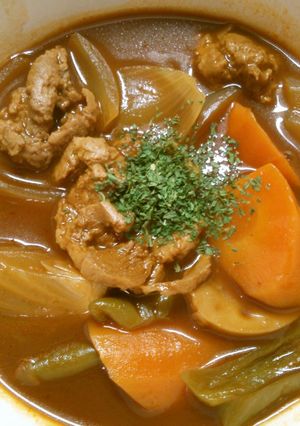ヘルシー♪大豆のお肉のデミグラスシチュー-レシピのメイン写真