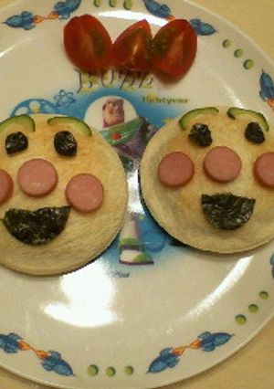 アンパンマンホットサンド-レシピのメイン写真