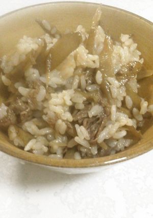 牛肉とごぼうの絶品混ぜご飯-レシピのメイン写真