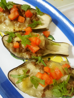 ナスと大豆のお肉のチーズ焼き♪-レシピのメイン写真