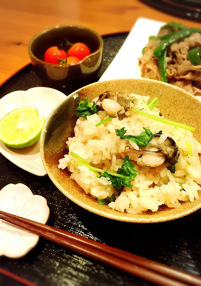 すだち香る〜♪牡蠣と三つ葉の混ぜごはん-レシピのメイン写真